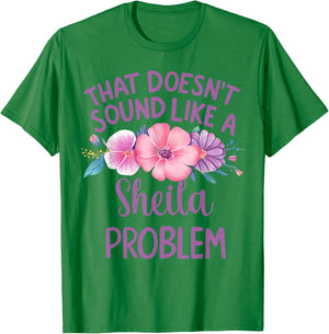 Sheila Personalized Cute Flower Girls Sheila Name T-Shirt - T-Shirt | Irish Green