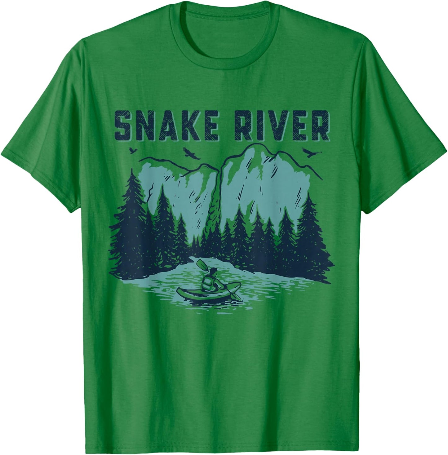 Snake River Kayaking, Snake River T-Shirt - T-Shirt | Irish Green