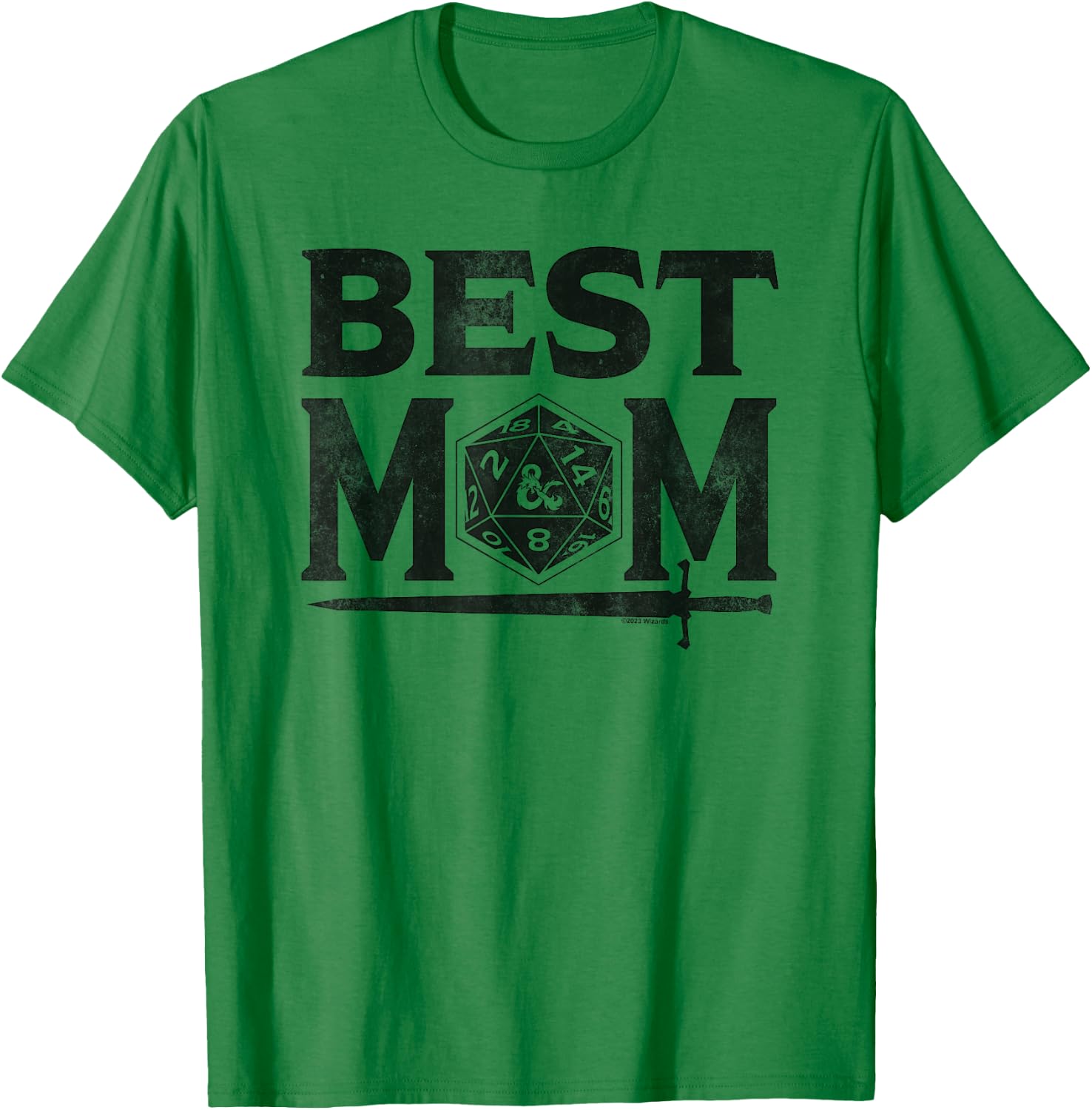 Dungeons & Dragons Mother's Day Best Mom D20 Light T-Shirt - T-Shirt | Irish Green