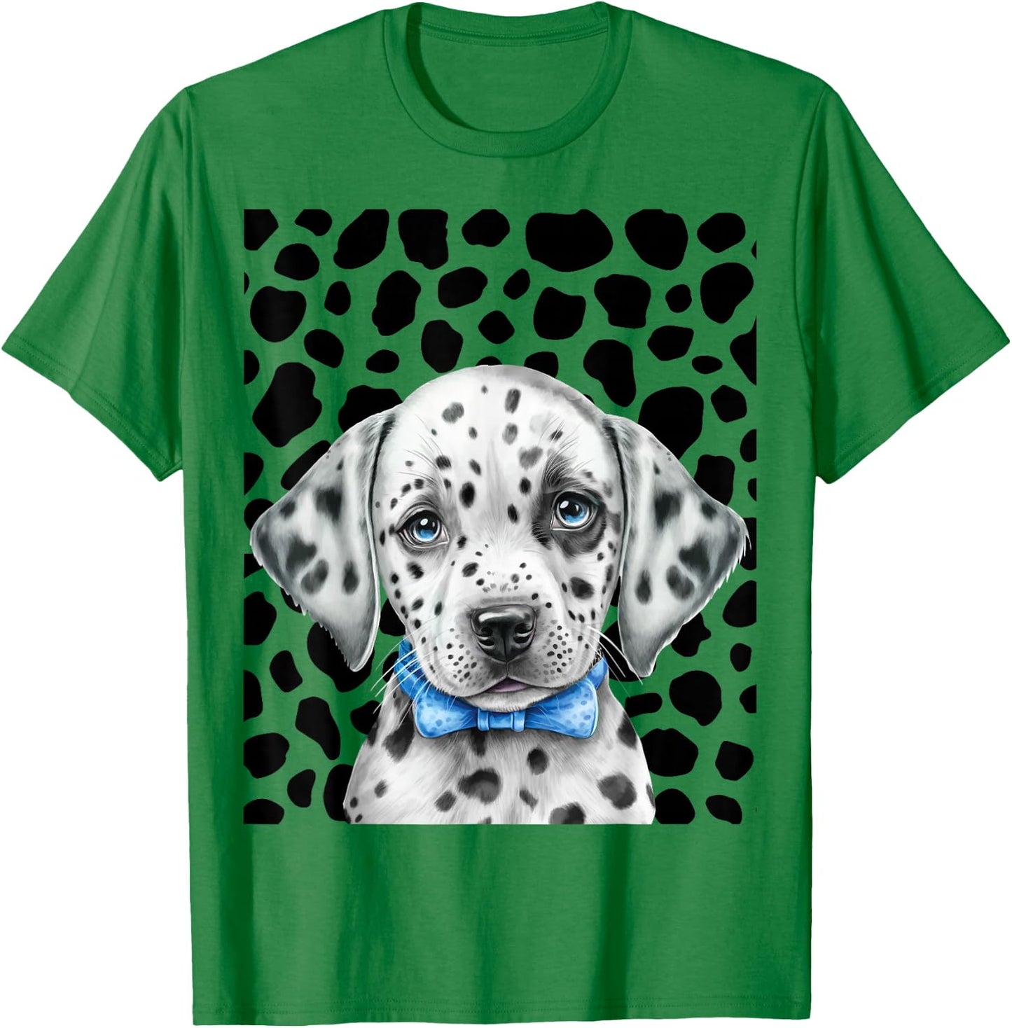 Spotted White With Black Polka Dots Diy Dalmatian T-Shirt - T-Shirt | Irish Green