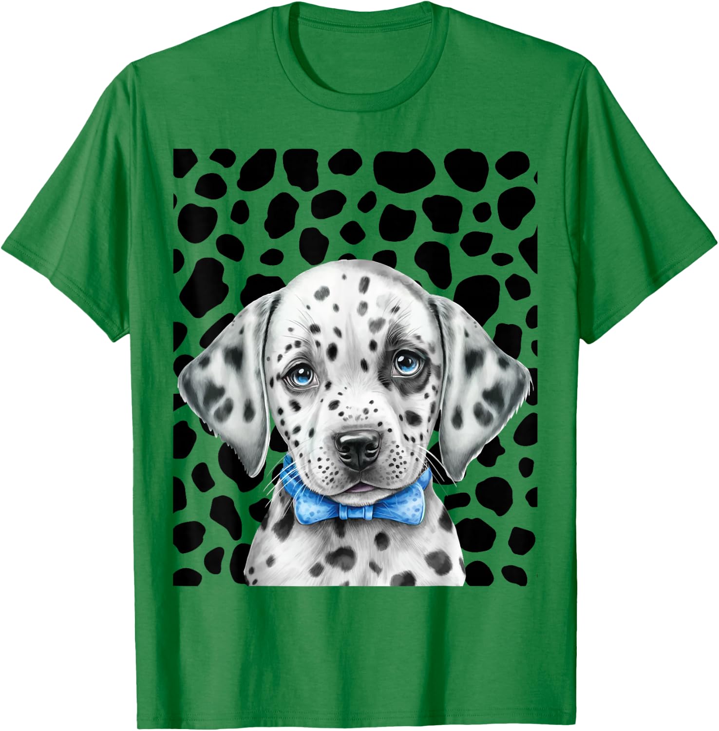 Spotted White With Black Polka Dots Diy Dalmatian T-Shirt - T-Shirt | Irish Green