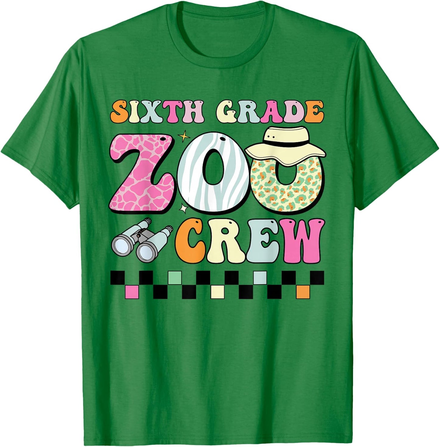 Field Zoo Trip Shirt For Teacher, Sixth Grade Crew T-Shirt - T-Shirt | Irish Green