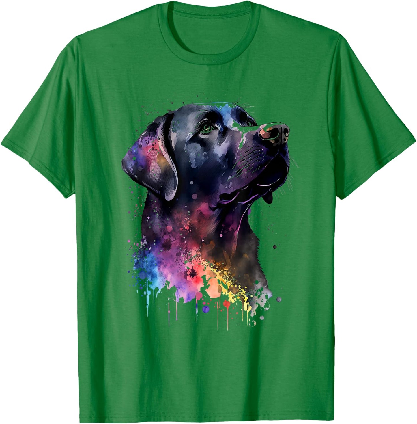 Black Labrador Dog T-Shirt - T-Shirt | Irish Green