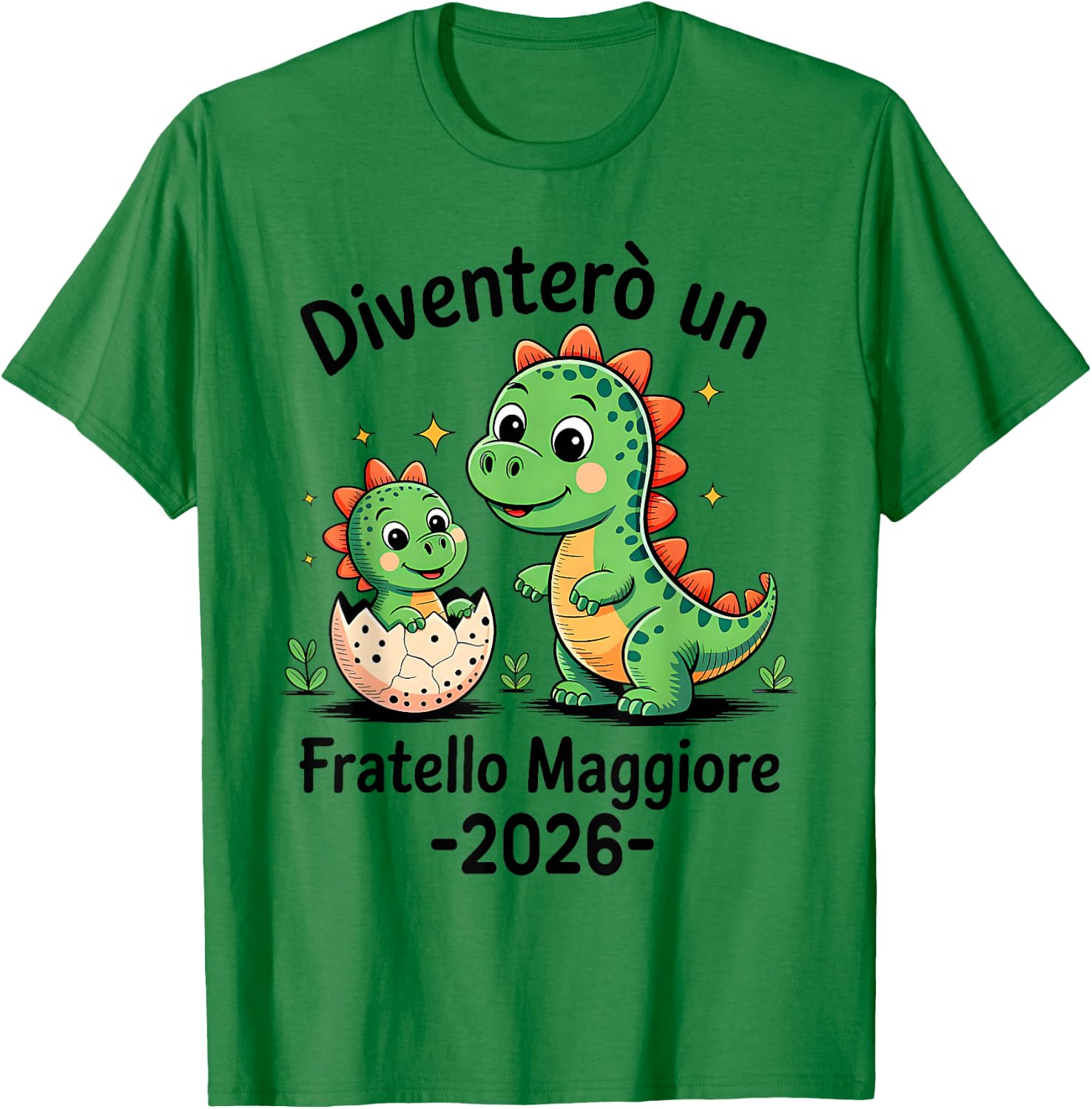 Fratello Maggiore 2026 Diventerò Fratello Maggiore 2026 T-Shirt - T-Shirt | Irish Green