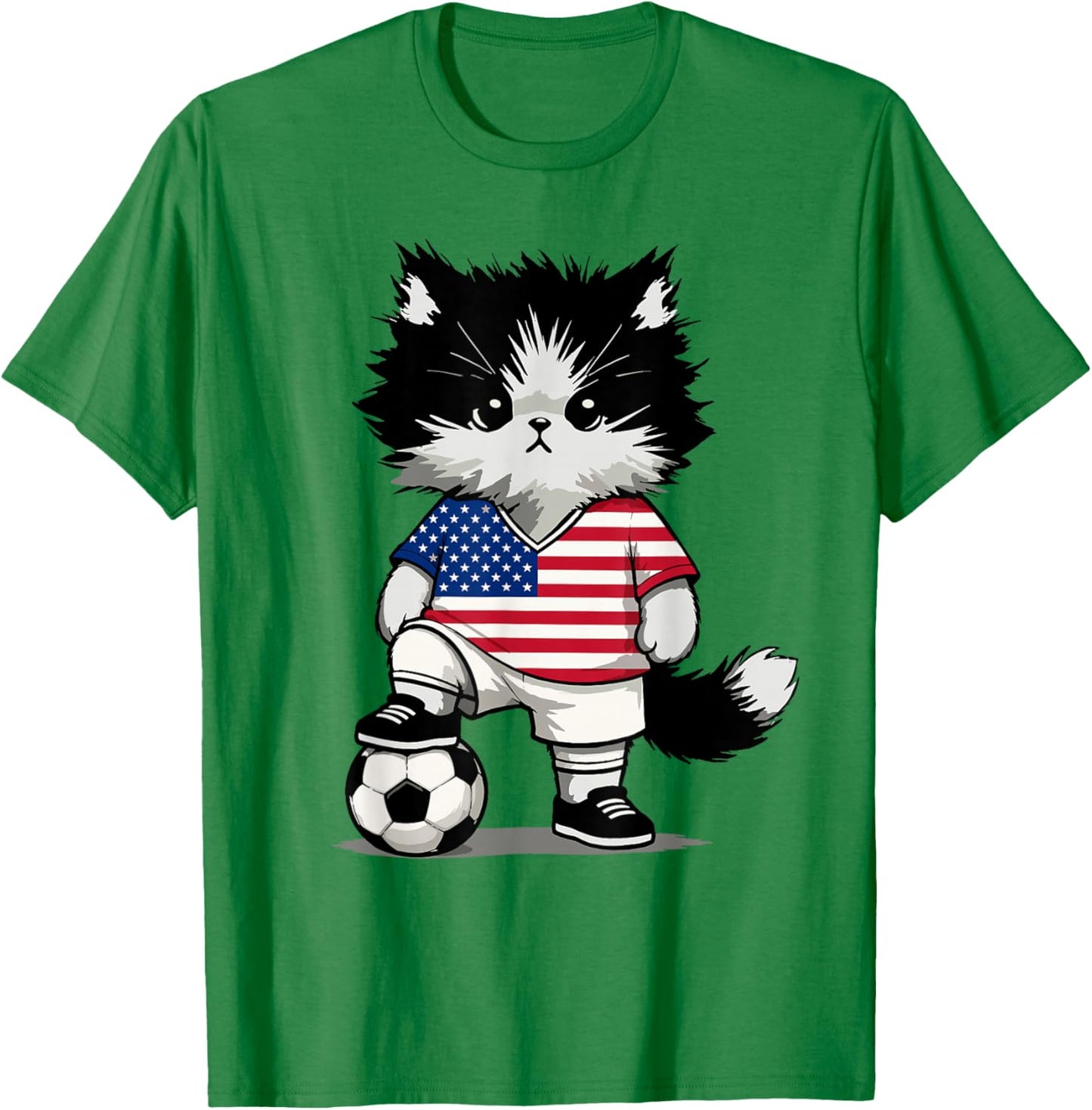 Drapeau américain pour Hommes, Femmes, Enfants, États-Unis Amérique T-Shirt - T-Shirt | Irish Green