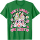 Happy Easter Groovy Bunny Face Don't Worry Be Hoppy Women T-Shirt - T-Shirt | Irish Green