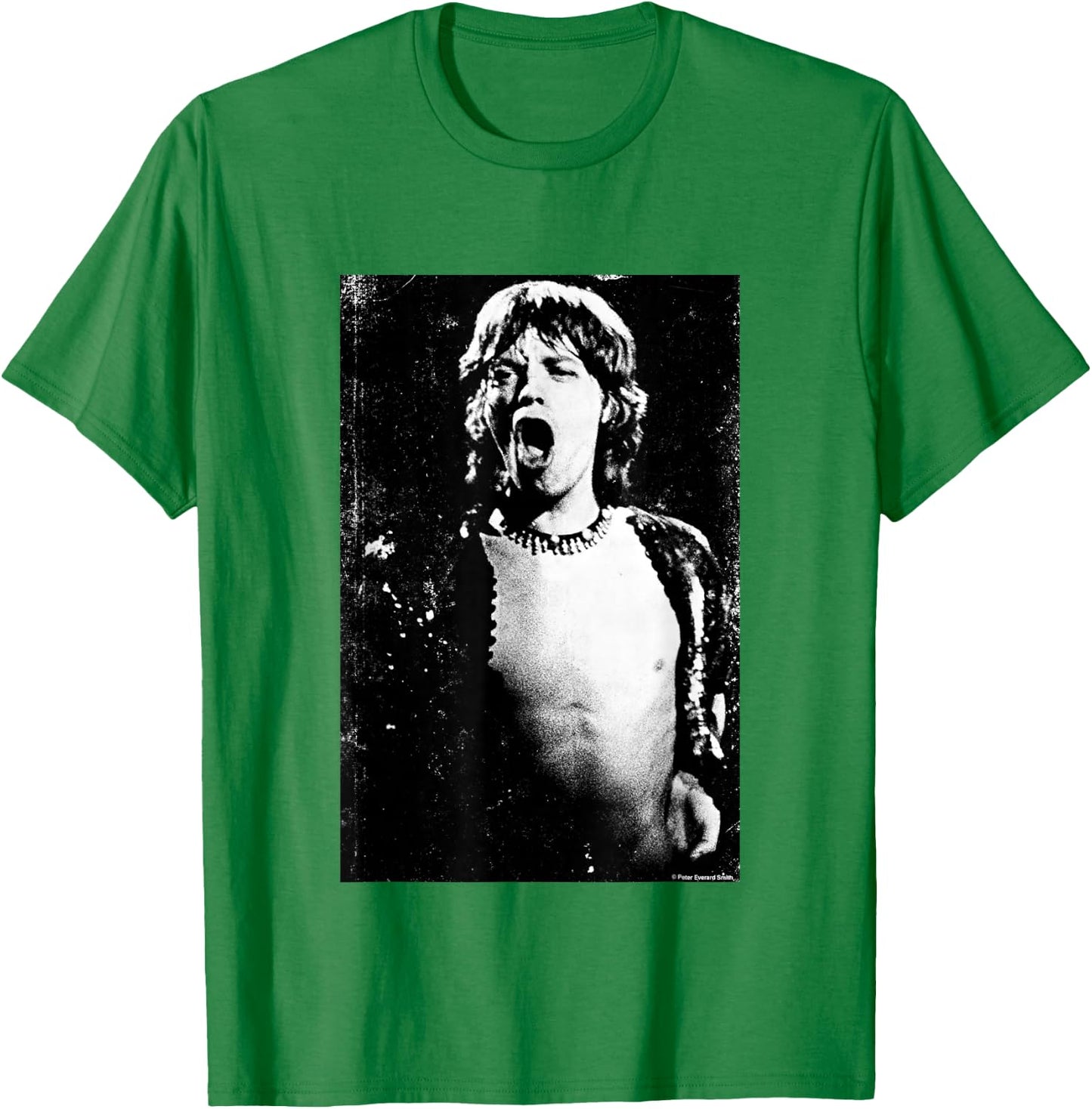 Mick Jagger Of The Rolling Stones Live 1971 By Everard Smith T-Shirt - T-Shirt | Irish Green