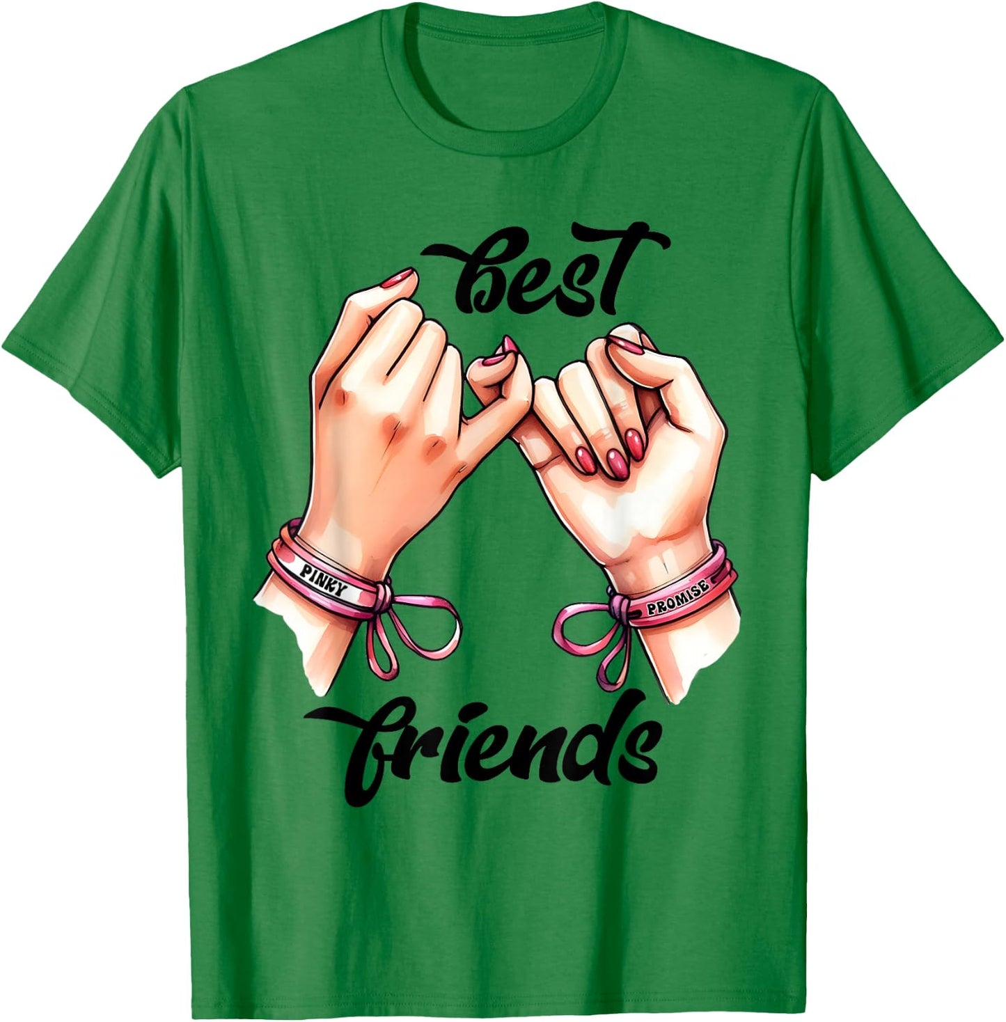 BFF Spirit Week Girls Best Friends Matching, white, S T-Shirt - T-Shirt | Irish Green