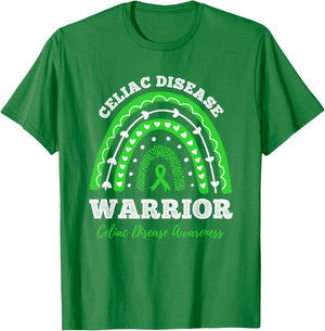 Warrior Green Ribbon Celiac Disease Awareness T-Shirt - T-Shirt | Irish Green