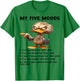 Cute Duck My Five Moods 1 I'm Too Old For This Shit T-Shirt - T-Shirt | Irish Green