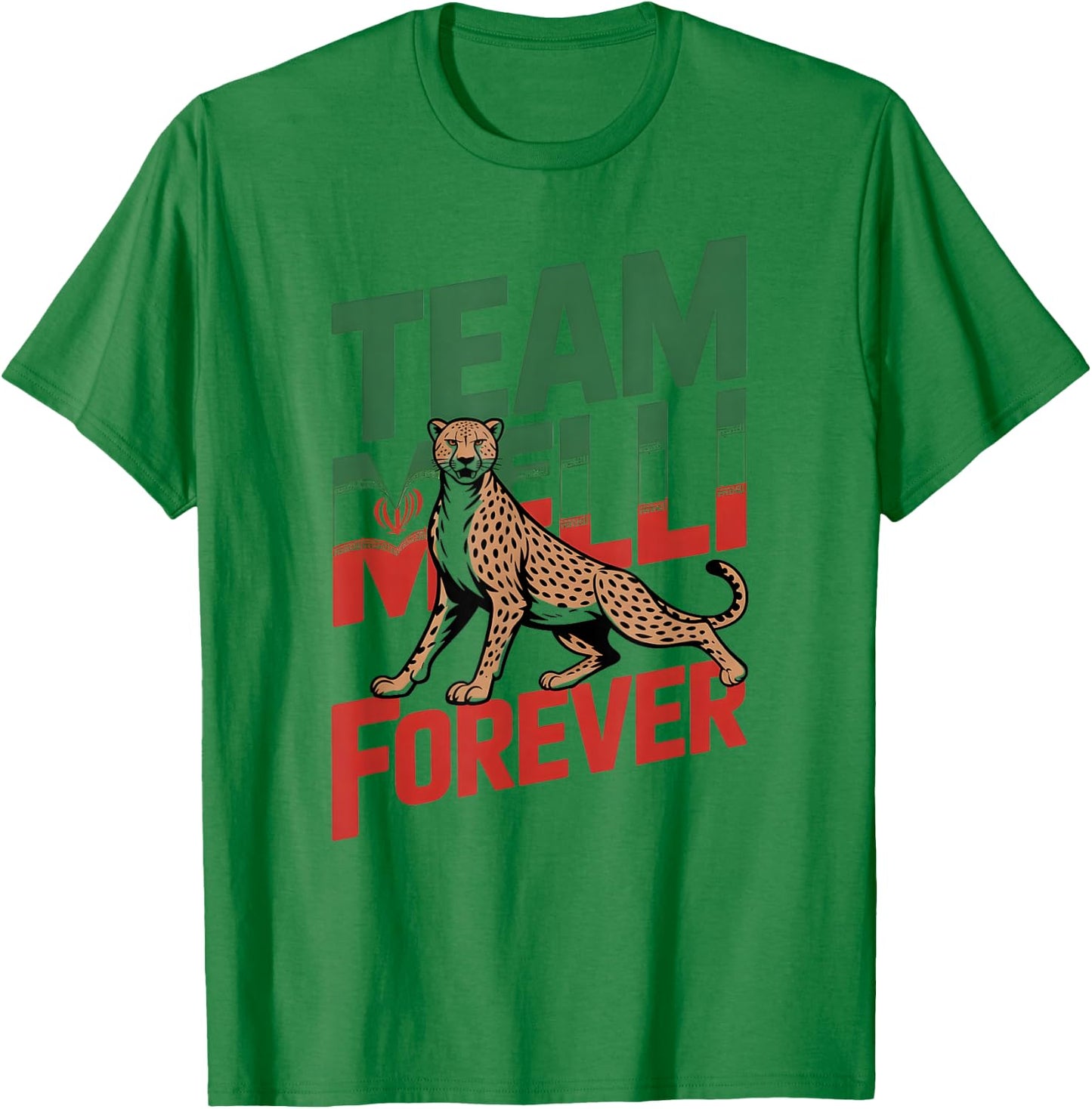 Proud Cheer Iran Team Melli Forever Country Favorite Flag T-Shirt - T-Shirt | Irish Green