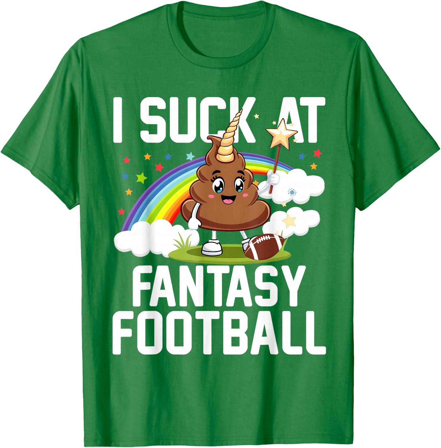 I Suck at Fantasy Football Last Place Fantasy Football Loose , pink T-Shirt - T-Shirt | Irish Green