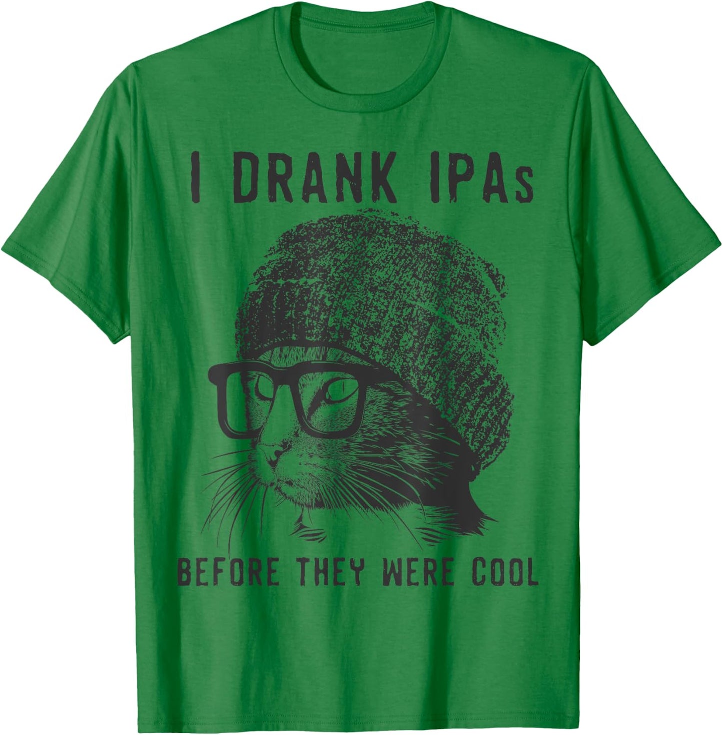 Funny Cat Beer IPA T Shirts Funny Cat Lover Gift T-Shirt - T-Shirt | Irish Green