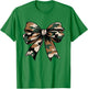 Camouflage Coquette Bow Camo Bow Hunt Hunting Girls Women T-Shirt - T-Shirt | Irish Green