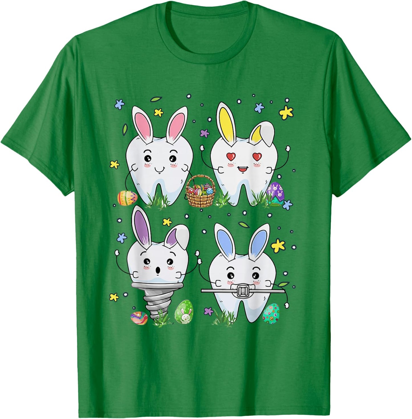 Dental Squad Easter Day Funny Tooth Dental Assistant Dentist T-Shirt - T-Shirt | Irish Green