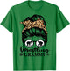 Wrestling Grammy Messy Bun Hair Funny Wrestler Grammy T-Shirt - T-Shirt | Irish Green