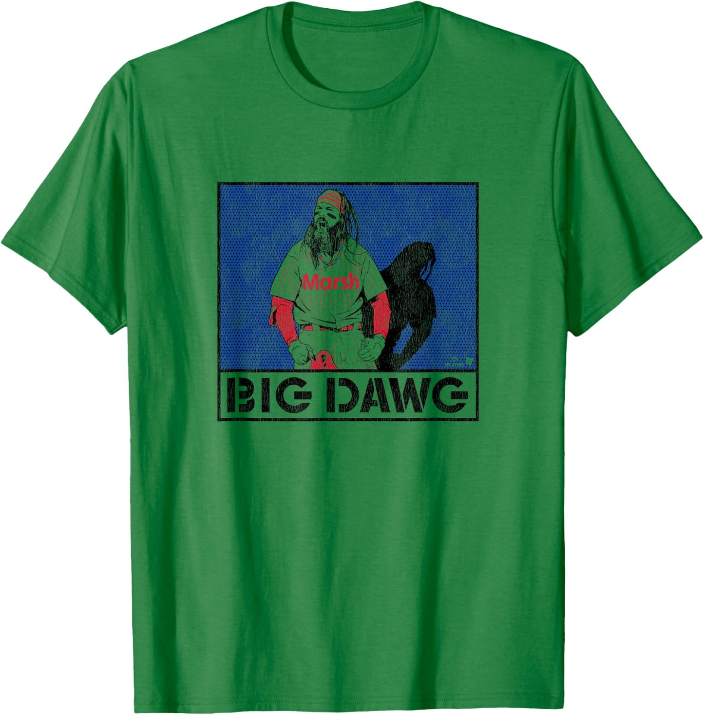 Brandon Marsh - Big Dawg - Philadelphia Baseball T-Shirt - T-Shirt | Irish Green