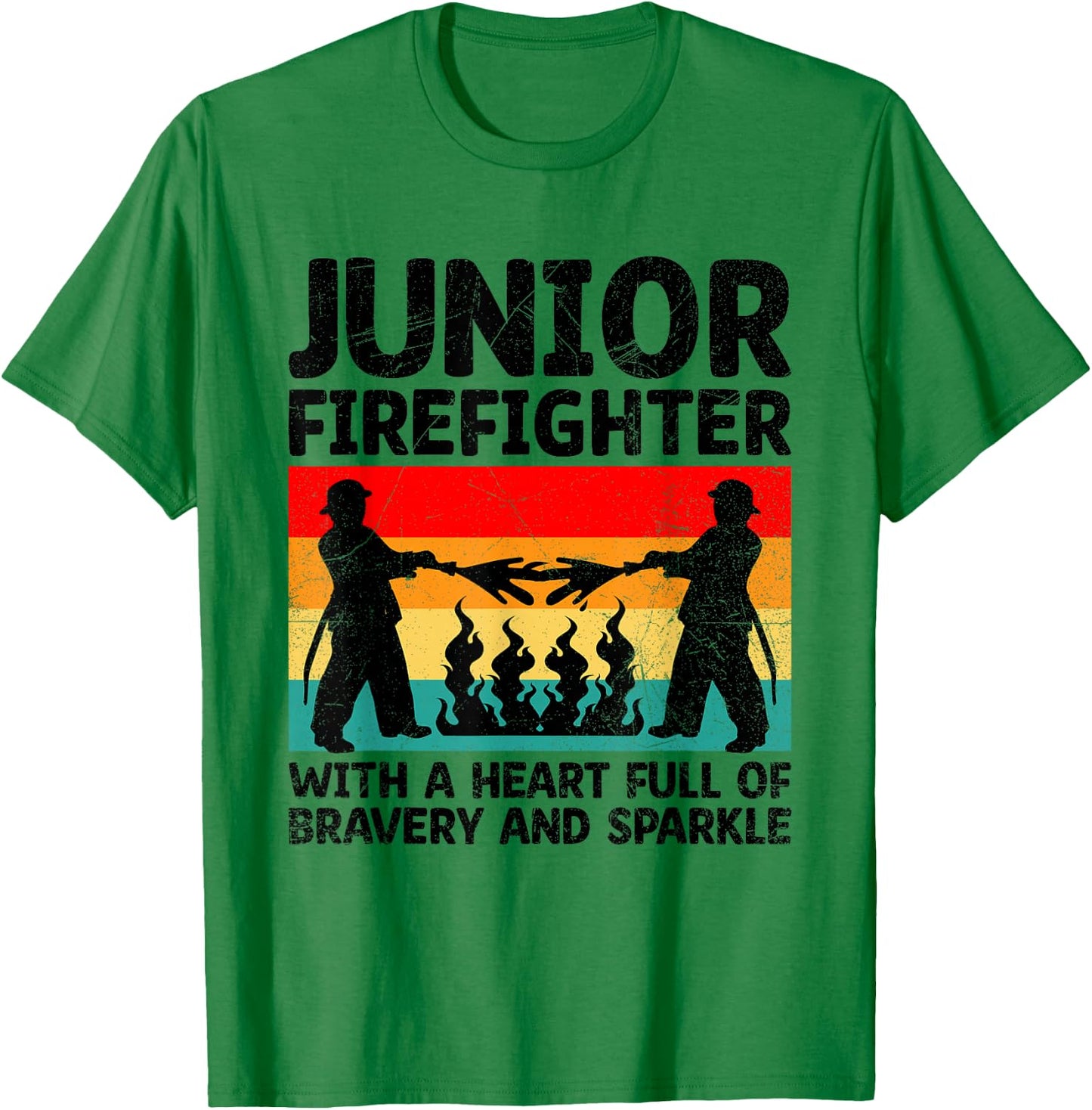 Firefighter Junior Firefighter Fire Department Fireman To Be T-Shirt - T-Shirt | Irish Green