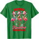 Christmas Xmas Vibes Flamingo Lover Merry Flocking Christmas T-Shirt - T-Shirt | Irish Green