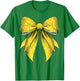 Coquette Bow Lemon Slice Pattern Lemonade Stand T-Shirt - T-Shirt | Irish Green