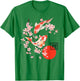 Cherry Blossoms Koi Carp Fish Japanese Sakura Graphic Art T-Shirt - T-Shirt | Irish Green