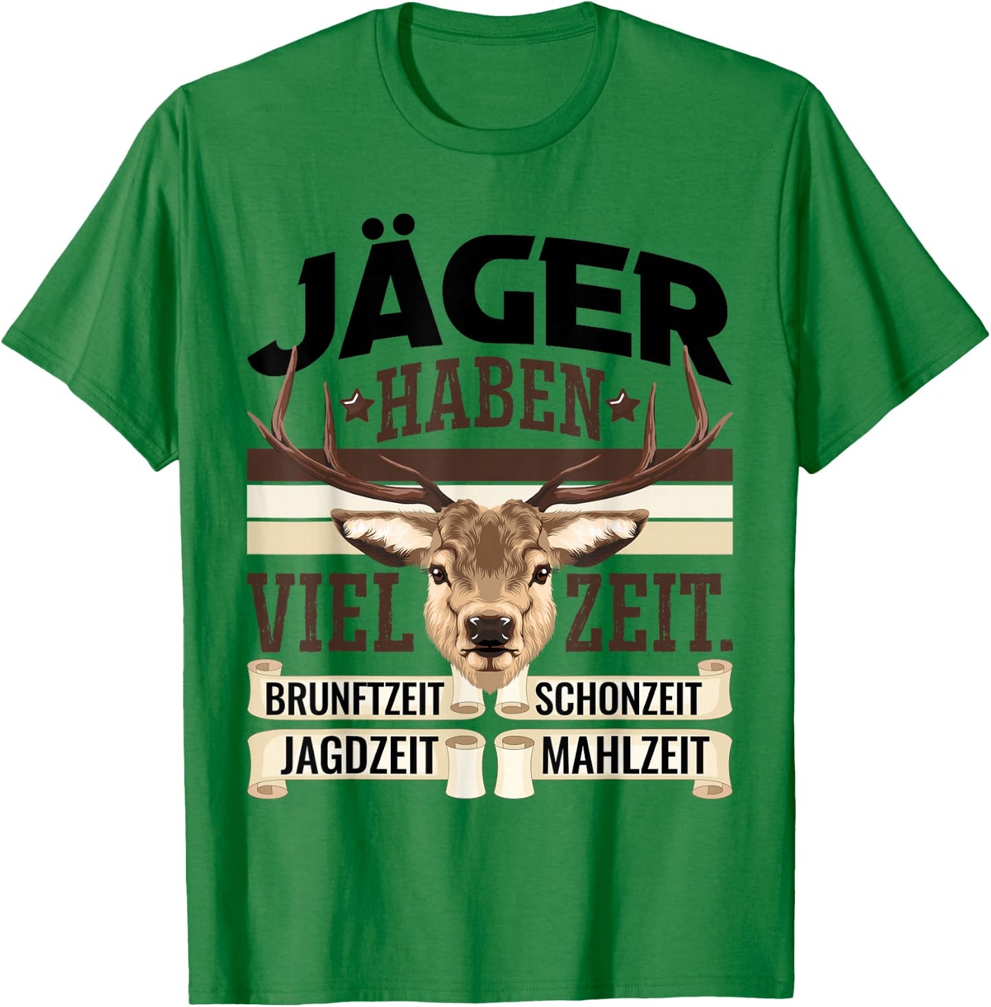 Jäger Haben Viel Zeit Spruch Geschenk für Jäger Spruch Männer T-Shirt - T-Shirt | Irish Green