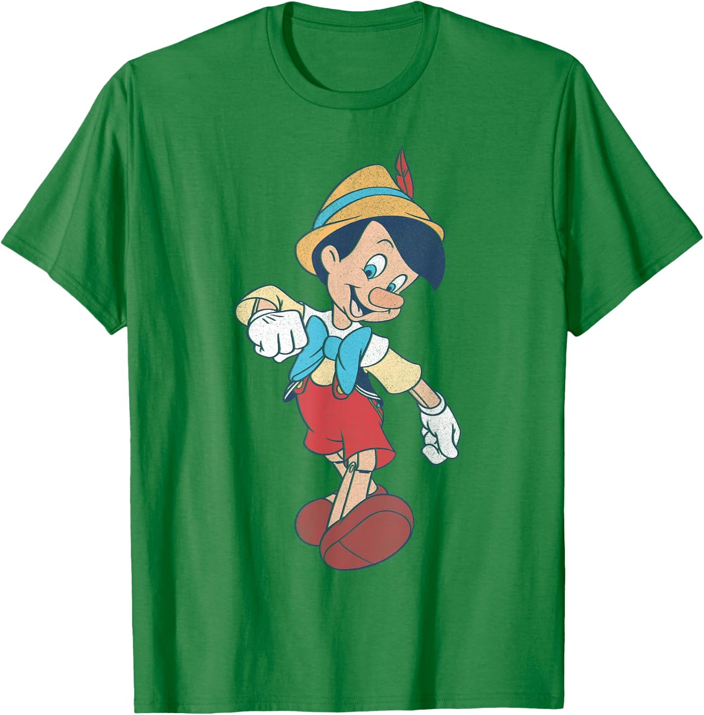 Disney Pinocchio Vintage Portrait Small T-Shirt - T-Shirt | Irish Green