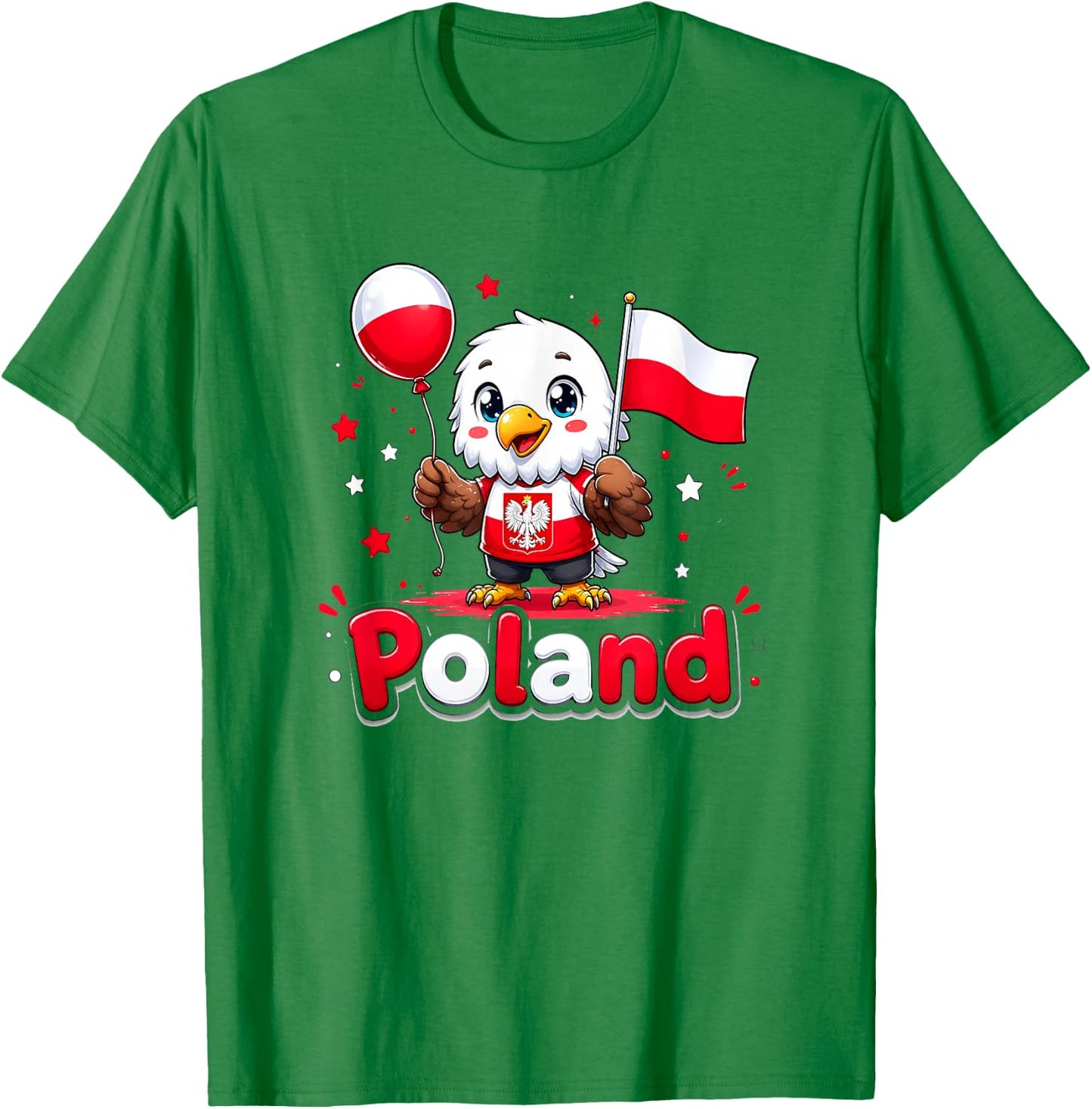 Polen Kinder, Polnische Kleidung, Polen Shirt für Mädchen T-Shirt - T-Shirt | Irish Green