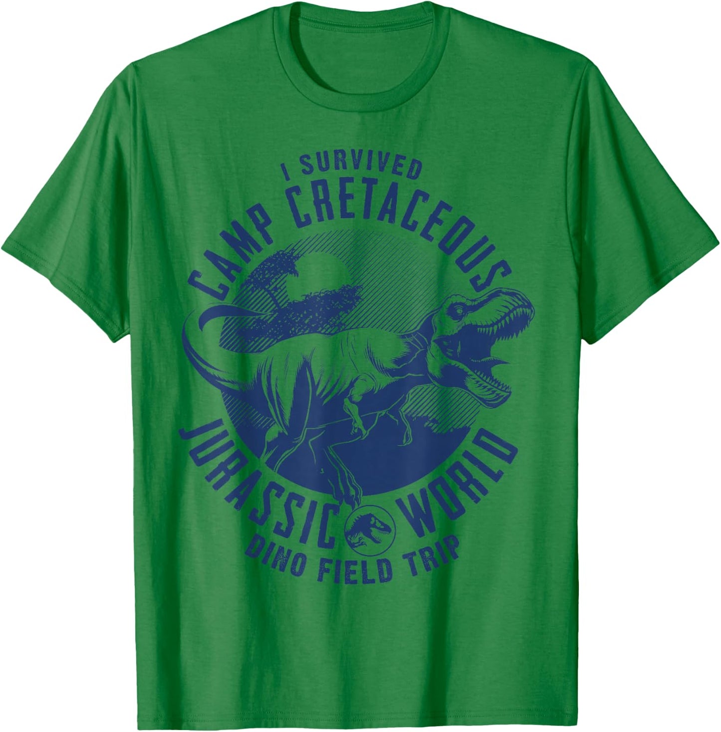 Jurassic World: Camp Cretaceous I Survived Dino Field Trip T-Shirt - T-Shirt | Irish Green
