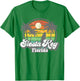 Vintage Siesta Key Beach Florida Surfing Retro 70s Surf Gift Women Girls Kids T-Shirt - T-Shirt | Irish Green