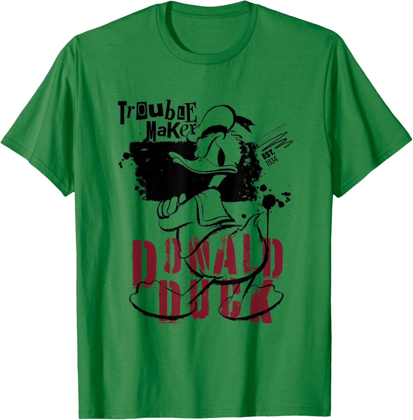 Donald Duck Trouble Maker T-Shirt - T-Shirt | Irish Green