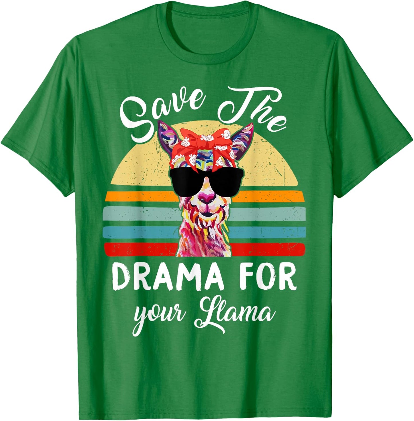 Llama-Shirt Save Drama For Your Llama Mama Mother Day Women T-Shirt - T-Shirt | Irish Green