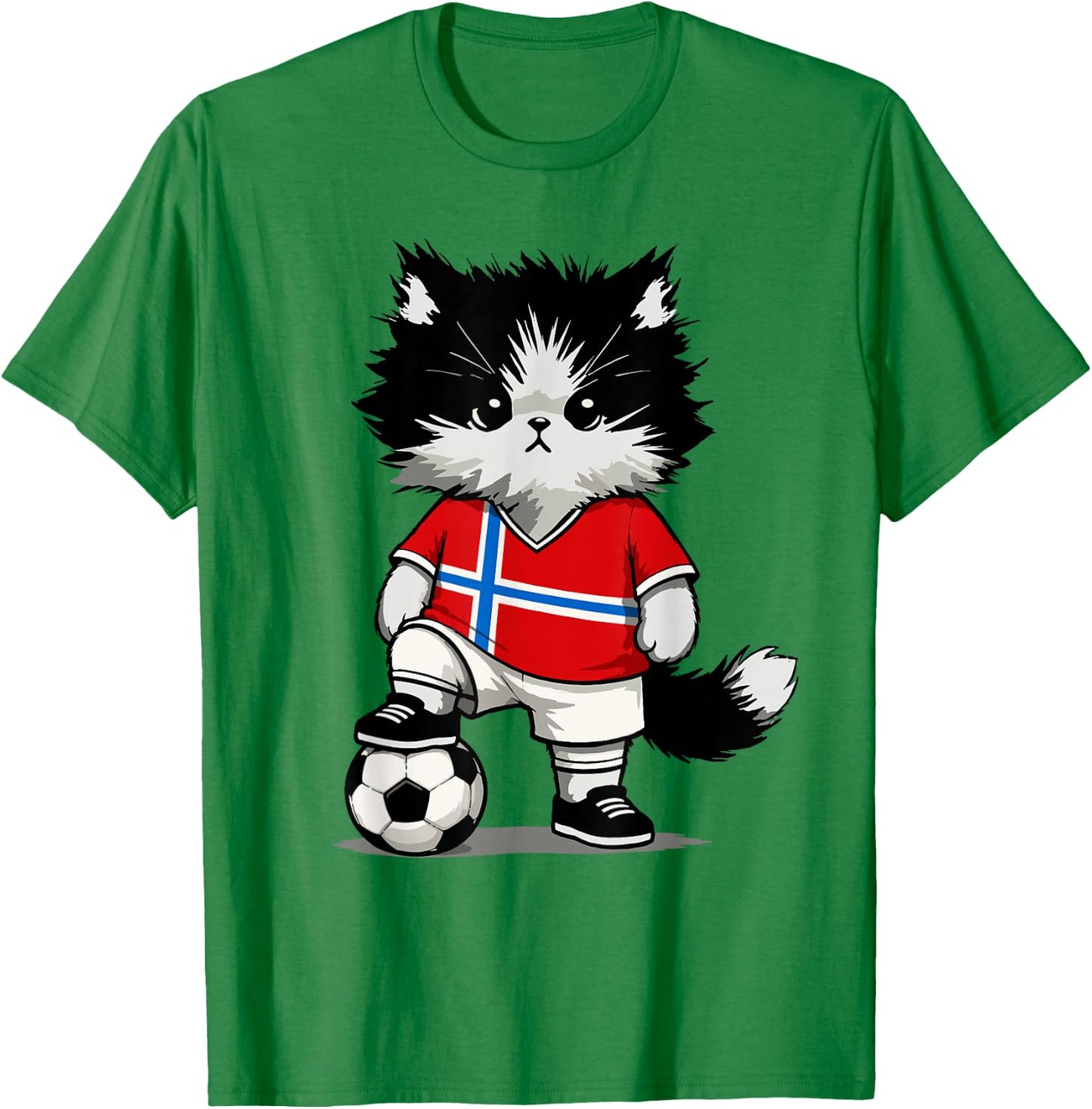 Norwegian Flag Men Women Kids Norway T-Shirt - T-Shirt | Irish Green