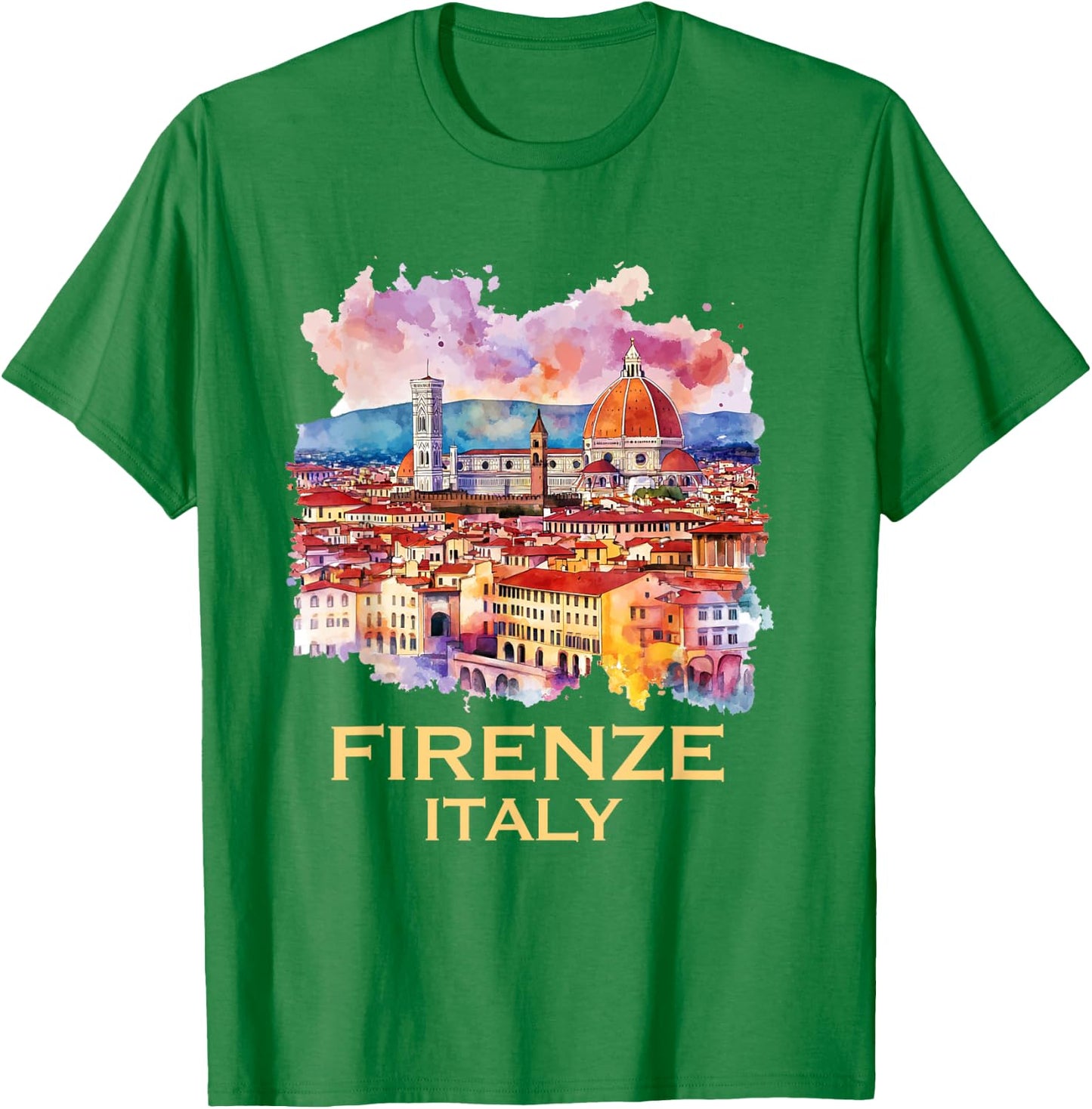Firenze Italy Souvenirs Skyline Souvenir From Florence Italy T-Shirt - T-Shirt | Irish Green
