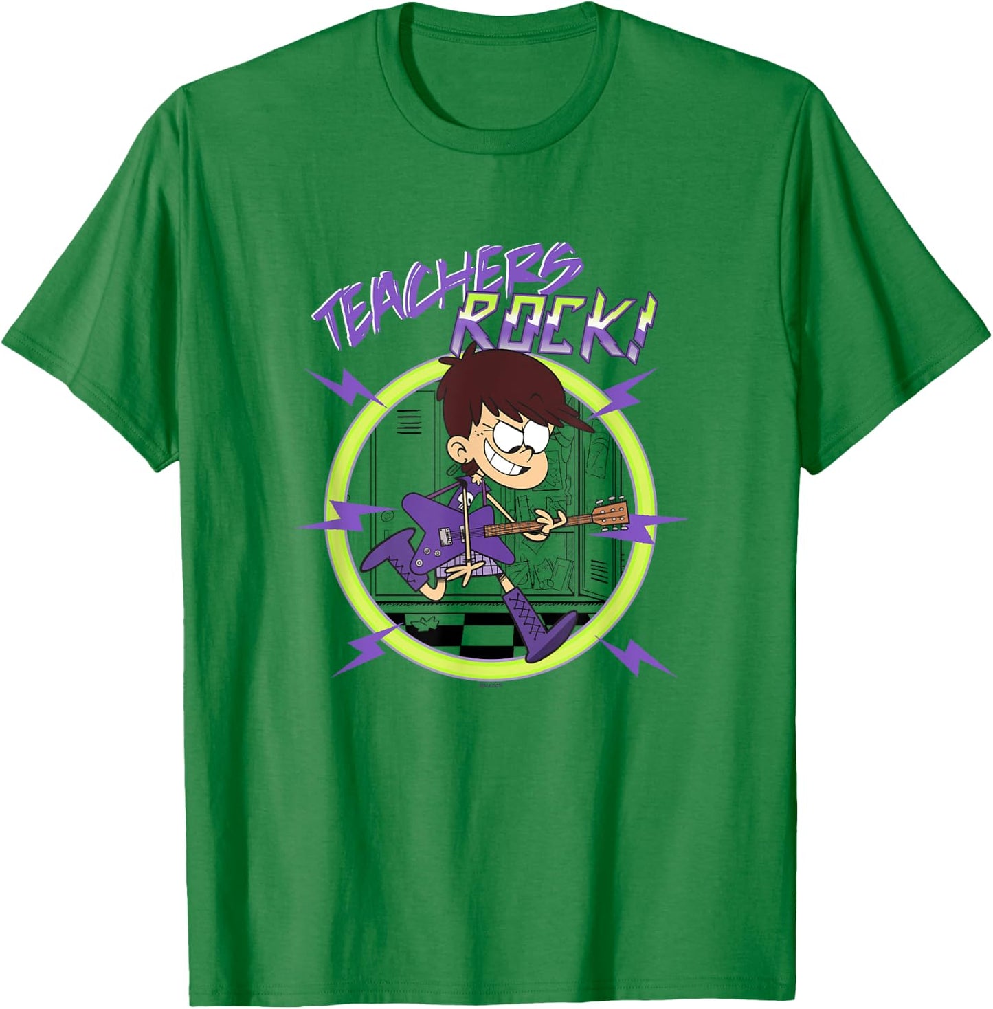 The Loud House Teachers Rock! Luna Loud Epic Portrait T-Shirt - T-Shirt | Irish Green