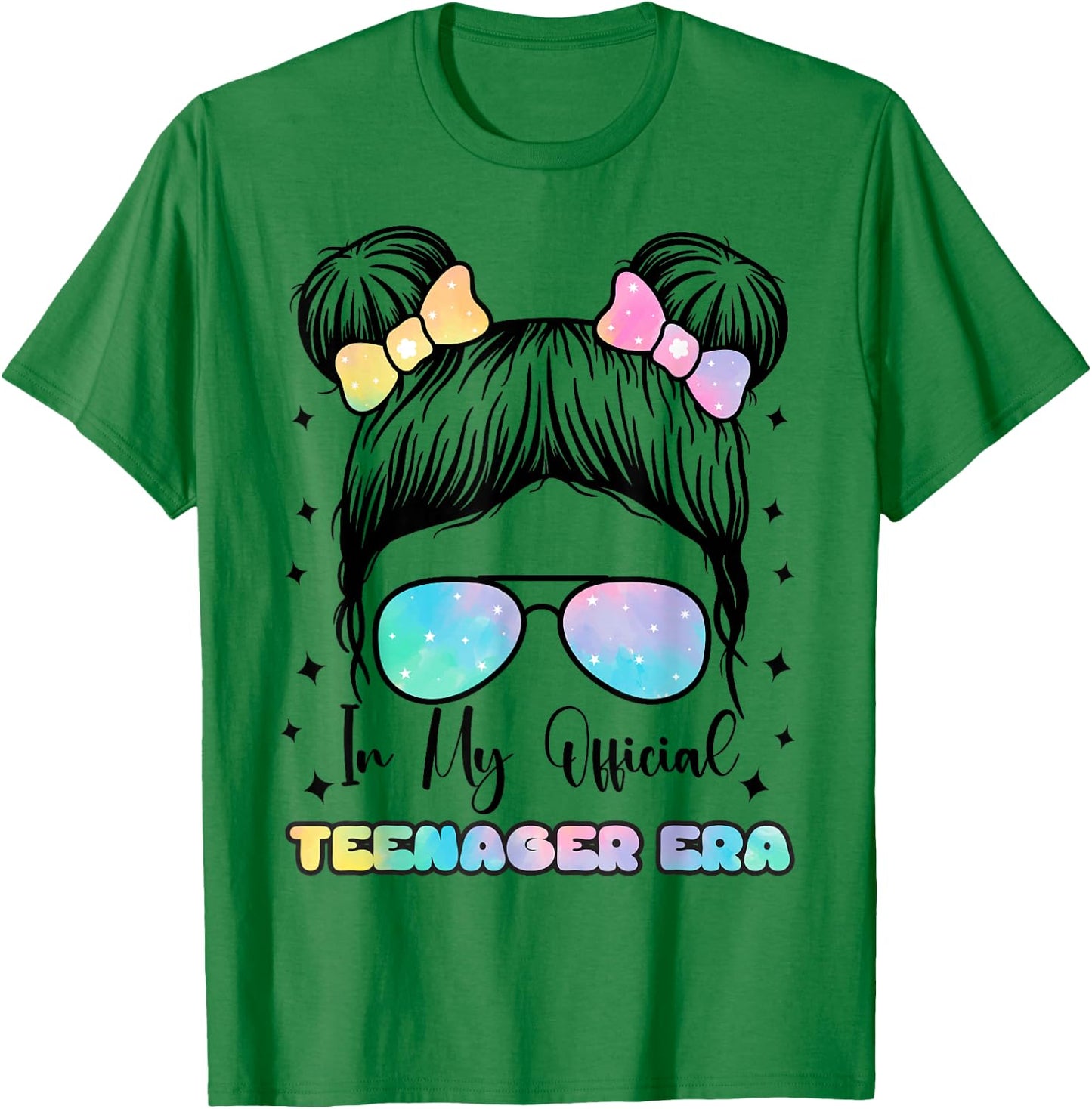 In My Official Teenager Era - 13th Birthday , gray T-Shirt - T-Shirt | Irish Green