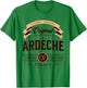 Vintage Ardèche France , grey, S T-Shirt - T-Shirt | Irish Green