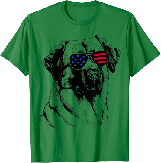Anatolian Shepherd Dog 4th July America USA Flag T-Shirt - T-Shirt | Irish Green