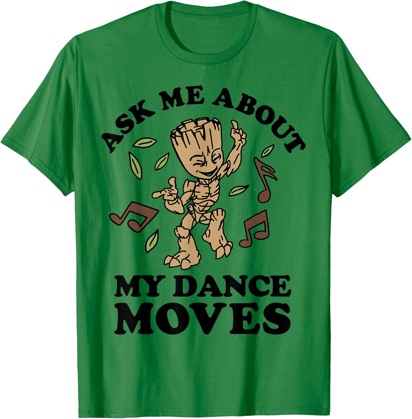 Marvel Guardians of The Galaxy Groot Ask Me About My Dance Small T-Shirt - T-Shirt | Irish Green