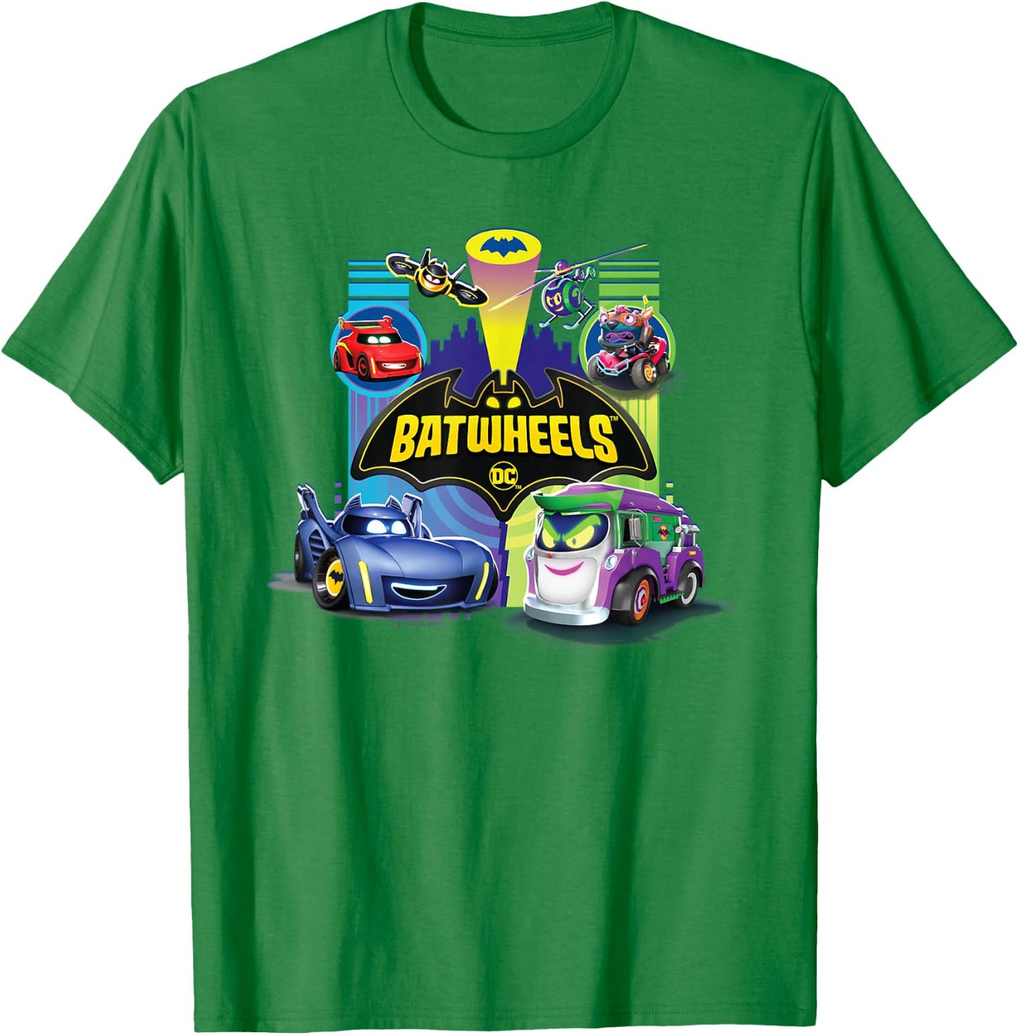 Batman Batwheels Team vs Team T-Shirt - T-Shirt | Irish Green