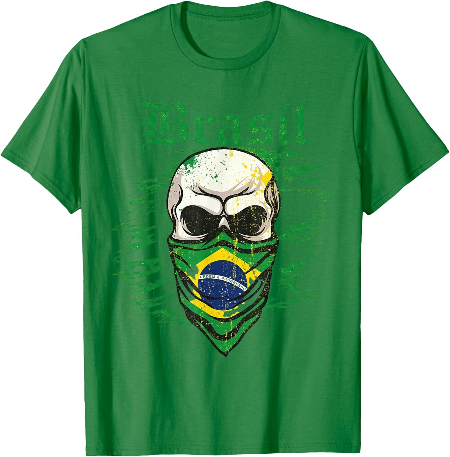 Brésil Cadeau Drapeau Brésil Fan Vintage Samba Brasil T-Shirt - T-Shirt | Irish Green