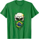 Brésil Cadeau Drapeau Brésil Fan Vintage Samba Brasil T-Shirt - T-Shirt | Irish Green