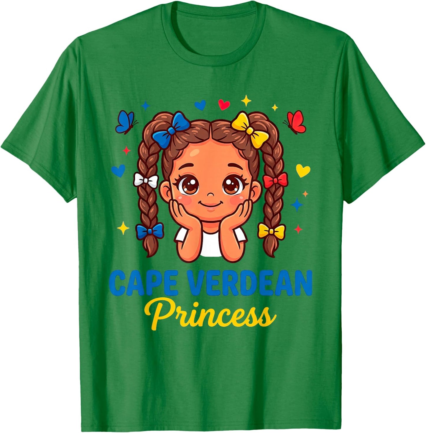 Cape Verde for Girl Cape Verdean Travel Graphic T-Shirt - T-Shirt | Irish Green
