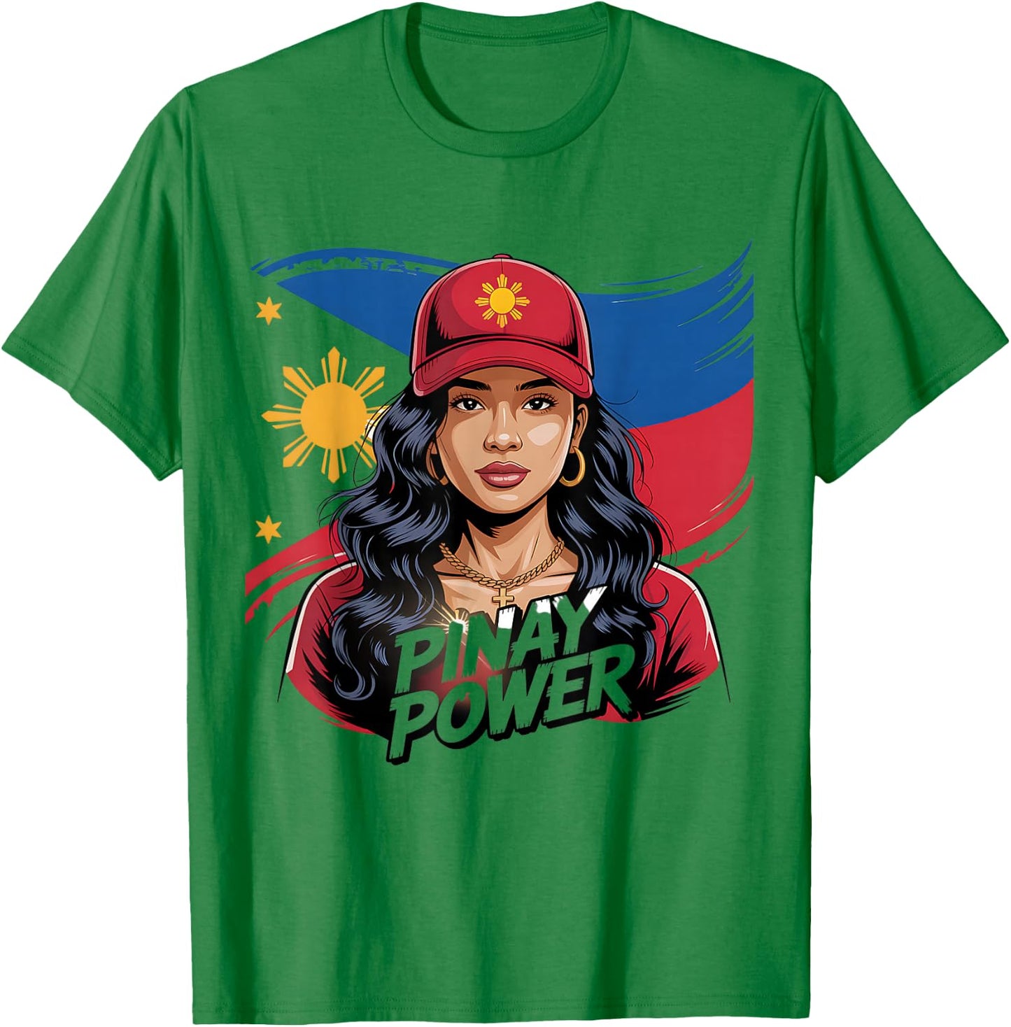 Filipina Girlfriend Pinay Power T-Shirt - T-Shirt | Irish Green