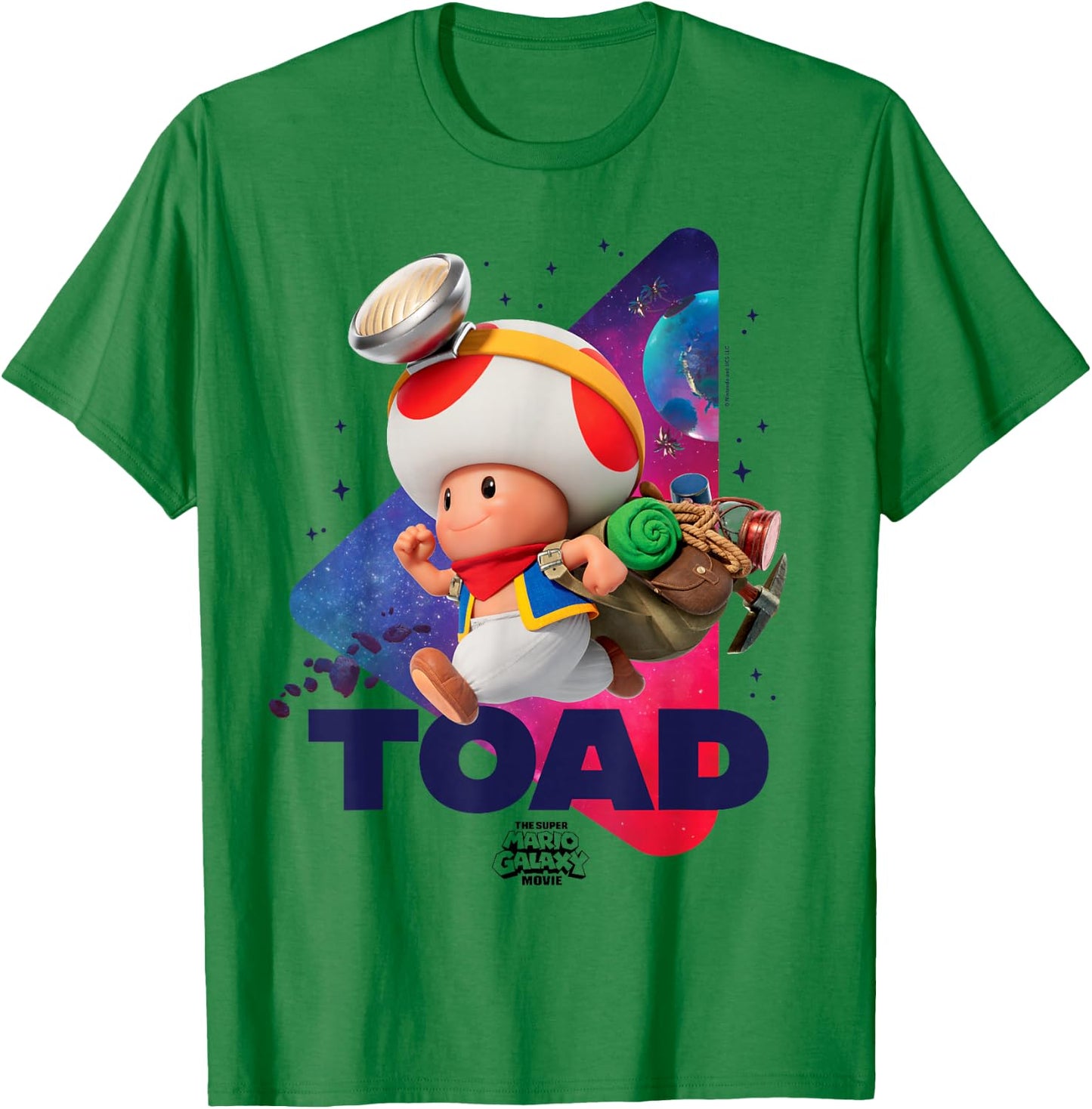 The Super Mario Galaxy Movie Toad Galaxy Run T-Shirt - T-Shirt | Irish Green