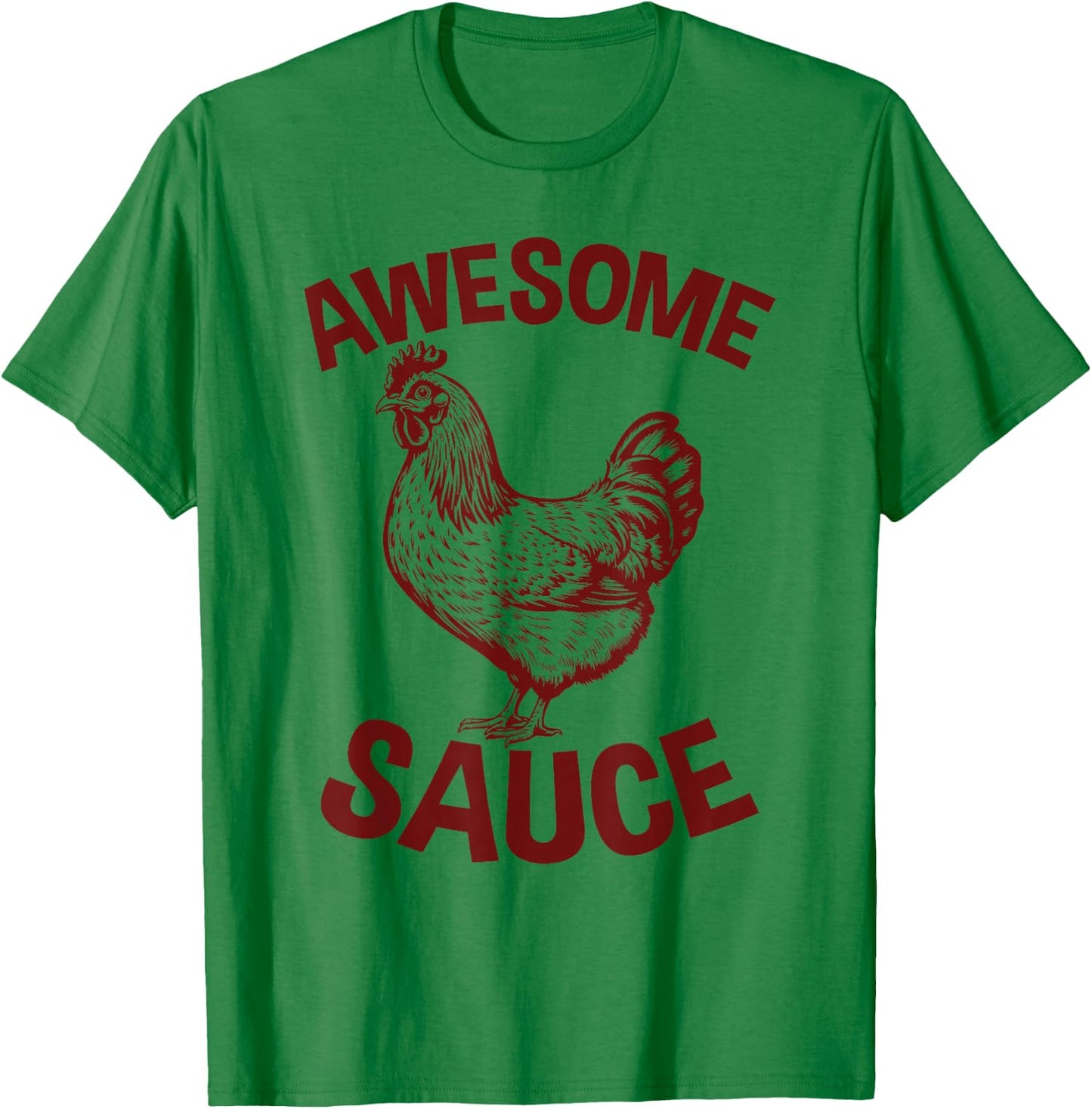 Awesome Sauces Rooster Sriracha Apparel Hot T-Shirt - T-Shirt | Irish Green