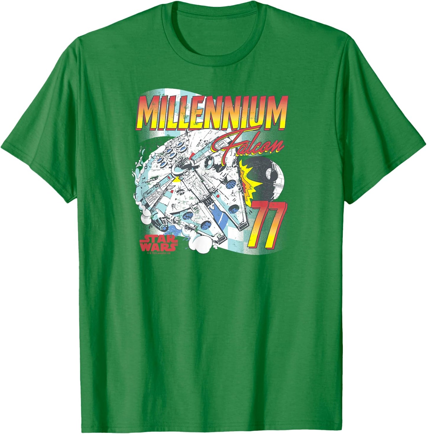 Star Wars - Millennium Falcon Facing T-Shirt - T-Shirt | Irish Green