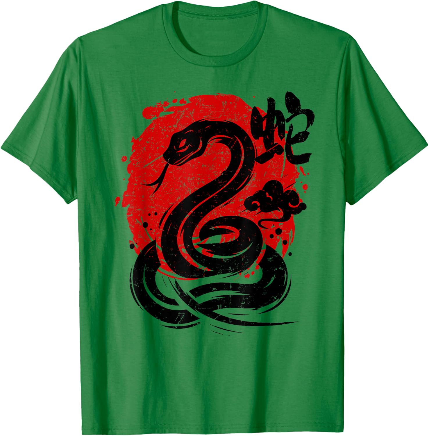 Year of Snake 2025 Happy Chinese Lunar New Year Snake Zodiac T-Shirt - T-Shirt | Irish Green