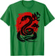 Year of Snake 2025 Happy Chinese Lunar New Year Snake Zodiac T-Shirt - T-Shirt | Irish Green