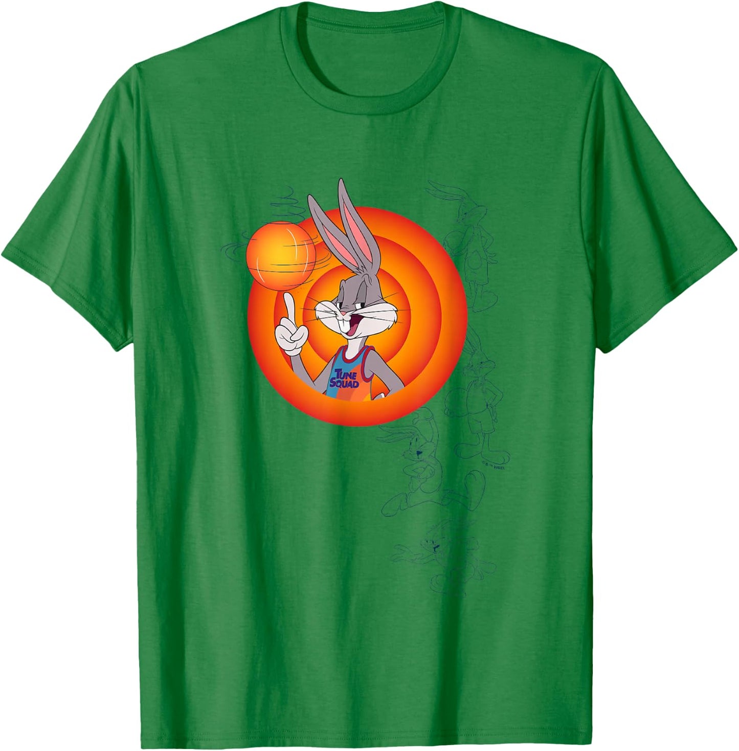 Space Jam: A New Legacy Best Player Bugs Bunny Chest Frame T-Shirt - T-Shirt | Irish Green